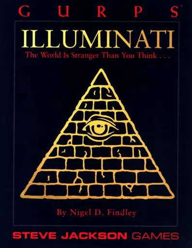 The cover of "GURPS Illuminati", showing the "Eye in the Pyramid" symbol.
