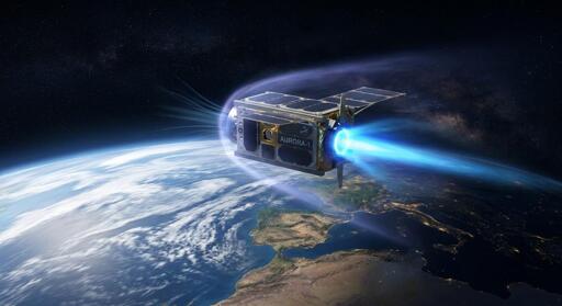 Kreios Space ha costruito un propulsore che raccoglie ossigeno e azoto dall'alta atmosfera e li ionizza per generare spinta, senza serbatoio a bordo. I satelliti in orbita bassa vengono frenati dall'aria rarefatta: questo sistema la cattura e la usa come carburante. Primo test orbitale nel 2028.