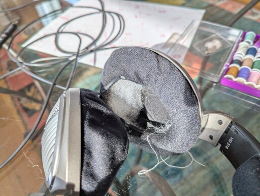 Replacing headphone foam