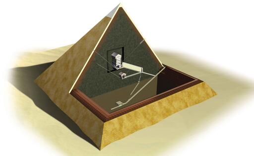 La Grande Piramide, nota anche come Piramide di Khufu o Piramide di Cheope, fu costruita dal faraone Khufu (Cheope) intorno al 2600 a.C. in un periodo di circa 26 anni, rendendola la più antica delle Sette Meraviglie del Mondo Antico.

Originariamente alta quasi 147 m, è stata la struttura artificiale più alta del mondo per oltre 3.800 anni, prima di essere superata nel 1311 d.C. dalla Cattedrale di Lincoln in Inghilterra. La sua altezza attuale di 137 m riflette la perdita del rivestimento originale in calcare liscio nel corso dei secoli.